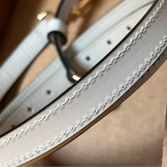 Gucci White Leather Shoulder Bag Strap $450.00 Authentic - Picture 9 of 10